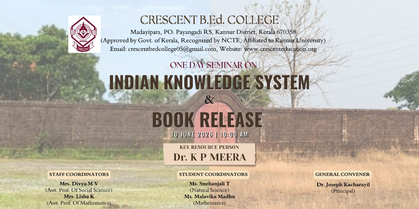 Crescent B.Ed. College in Madayipara, Kannur, Kerala